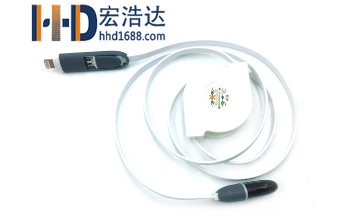 數(shù)據(jù)線工廠的這種數(shù)據(jù)線一根就可以兼容蘋果和安卓兩種手機(jī)